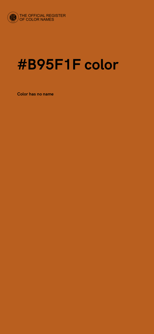 #B95F1F color image