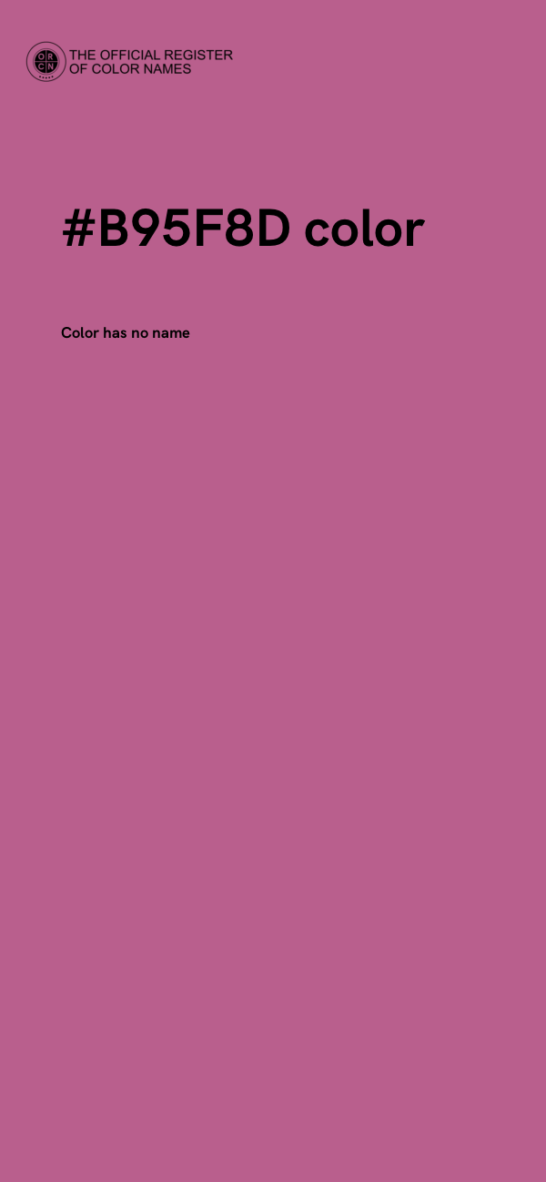 #B95F8D color image