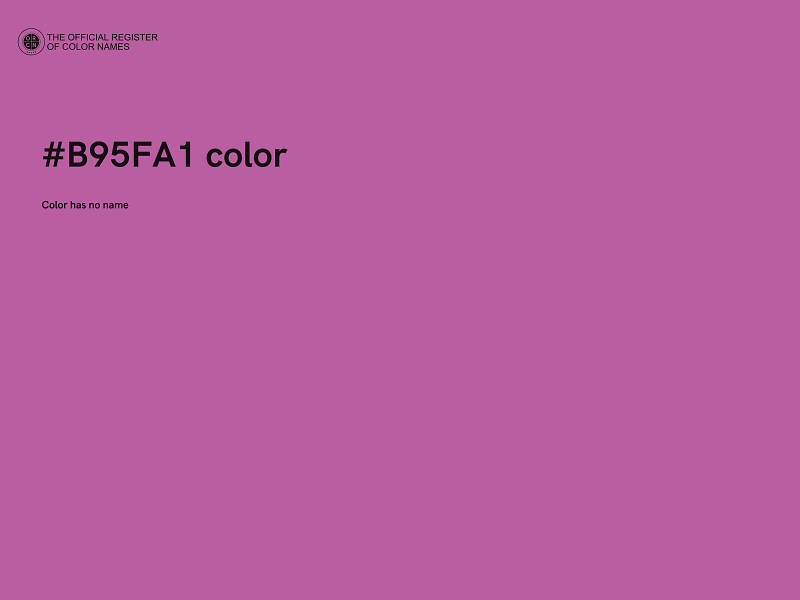 #B95FA1 color image