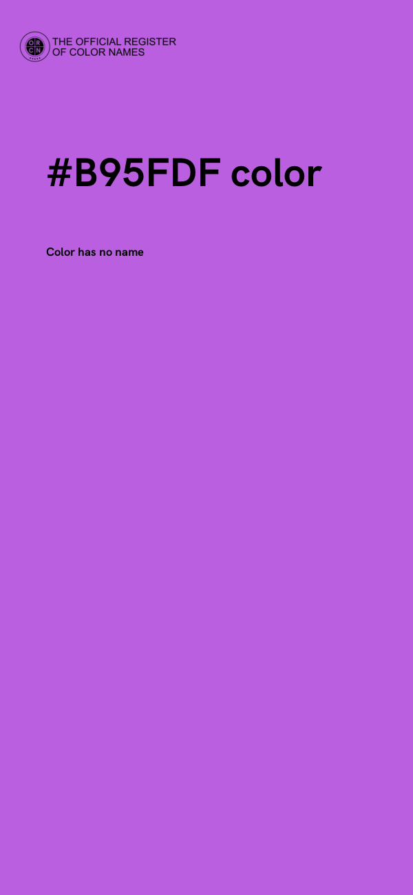 #B95FDF color image