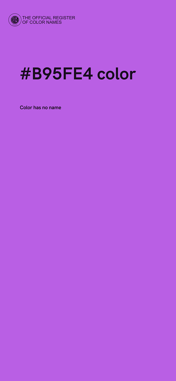 #B95FE4 color image
