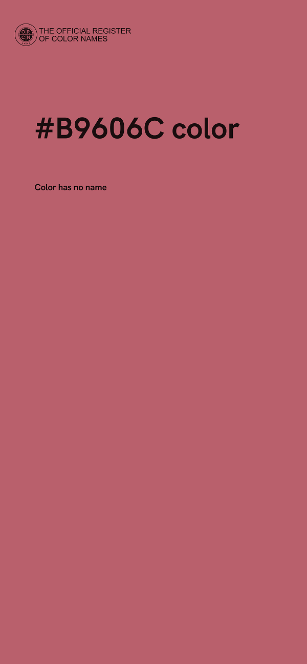 #B9606C color image