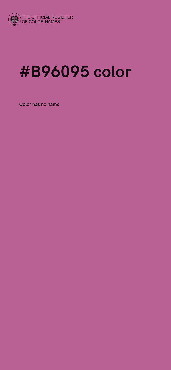 #B96095 color image