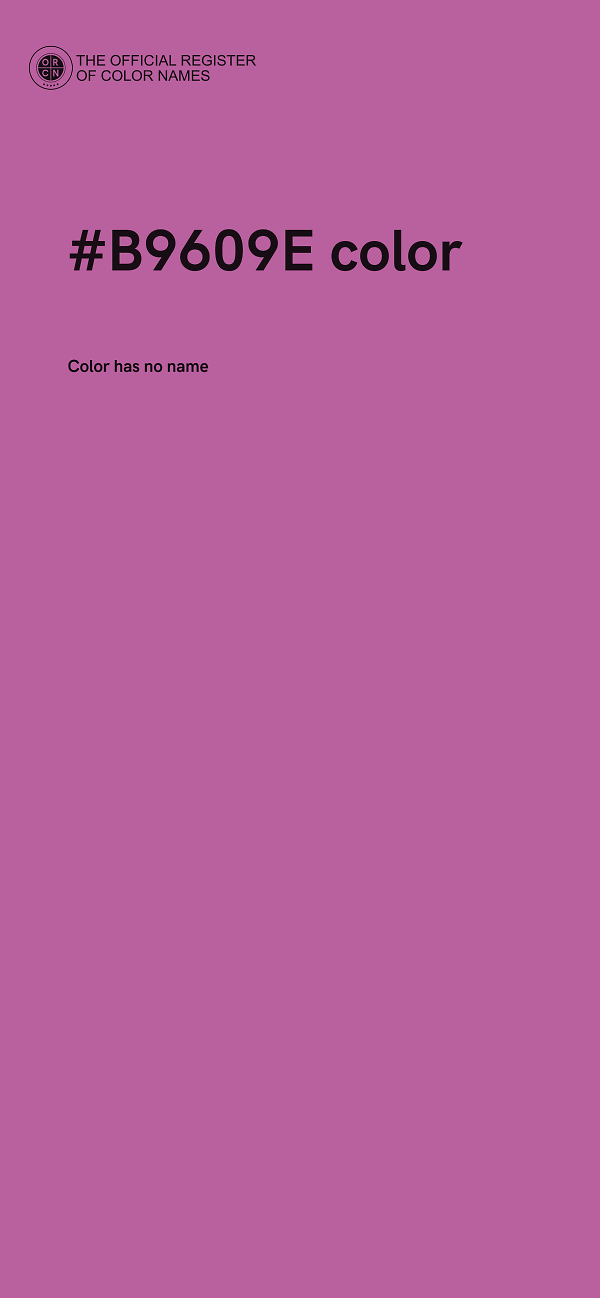 #B9609E color image