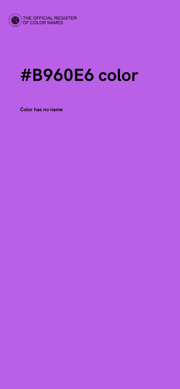 #B960E6 color image