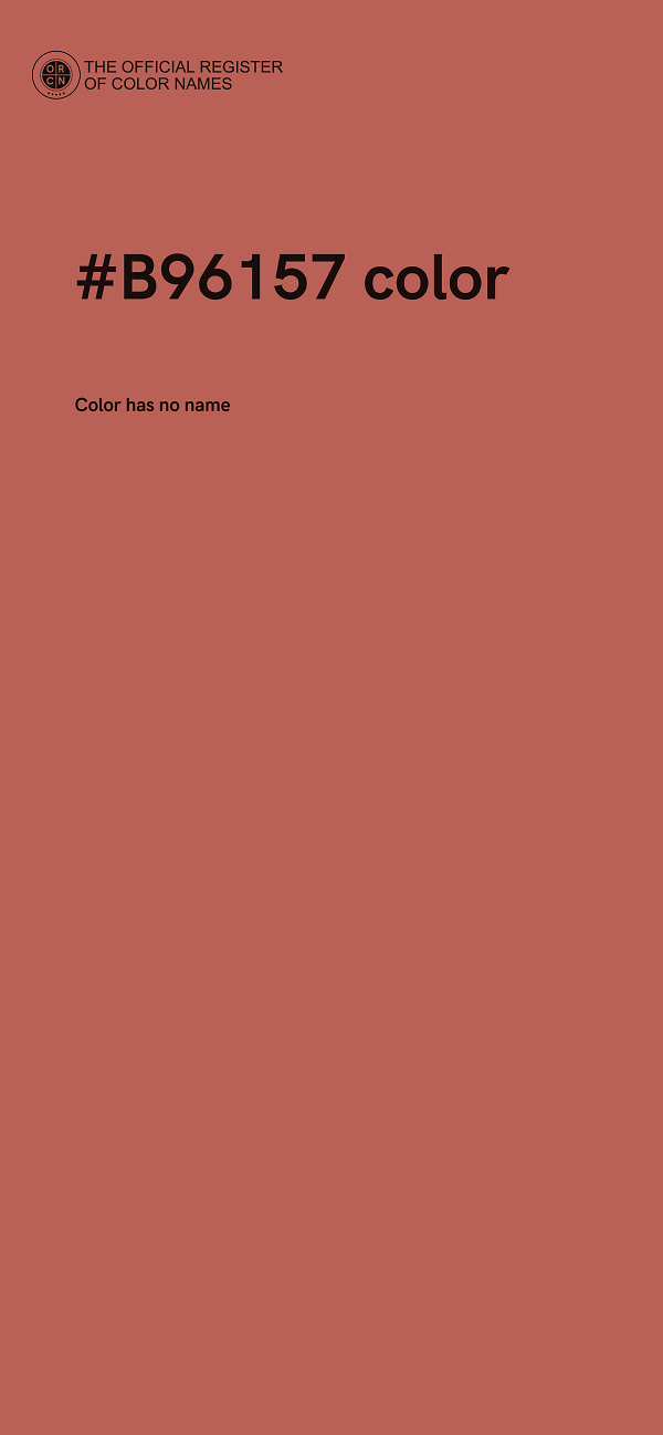 #B96157 color image