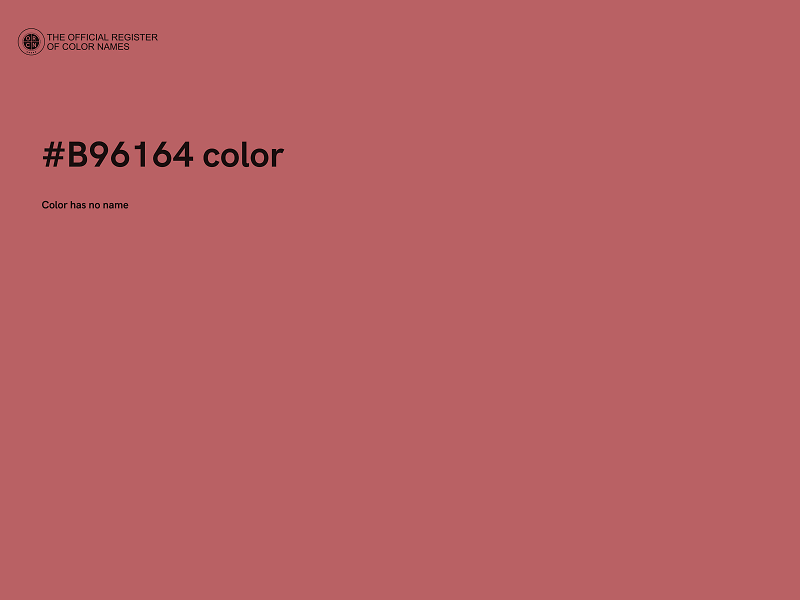 #B96164 color image