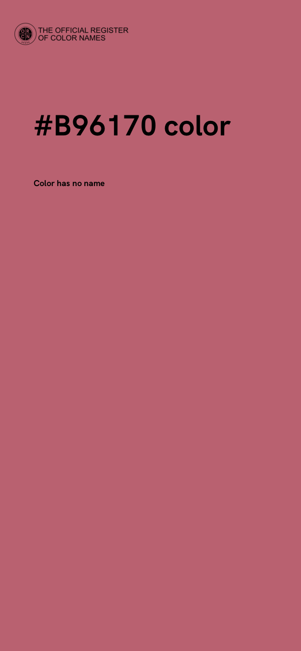 #B96170 color image