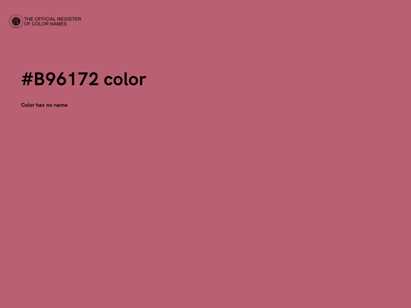 #B96172 color image