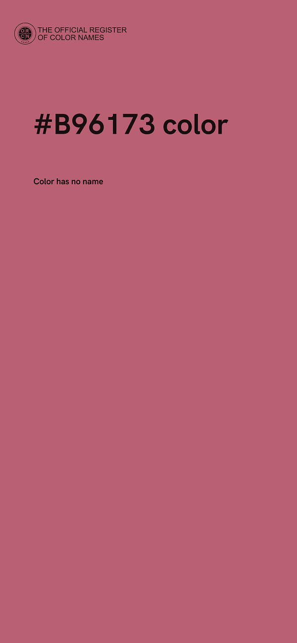 #B96173 color image
