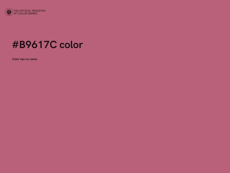 #B9617C color image