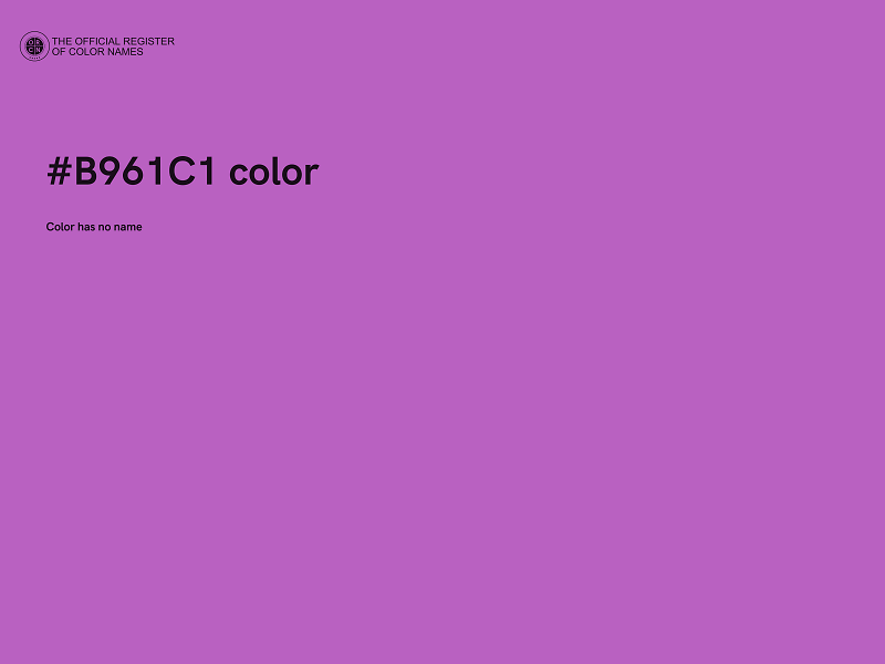 #B961C1 color image