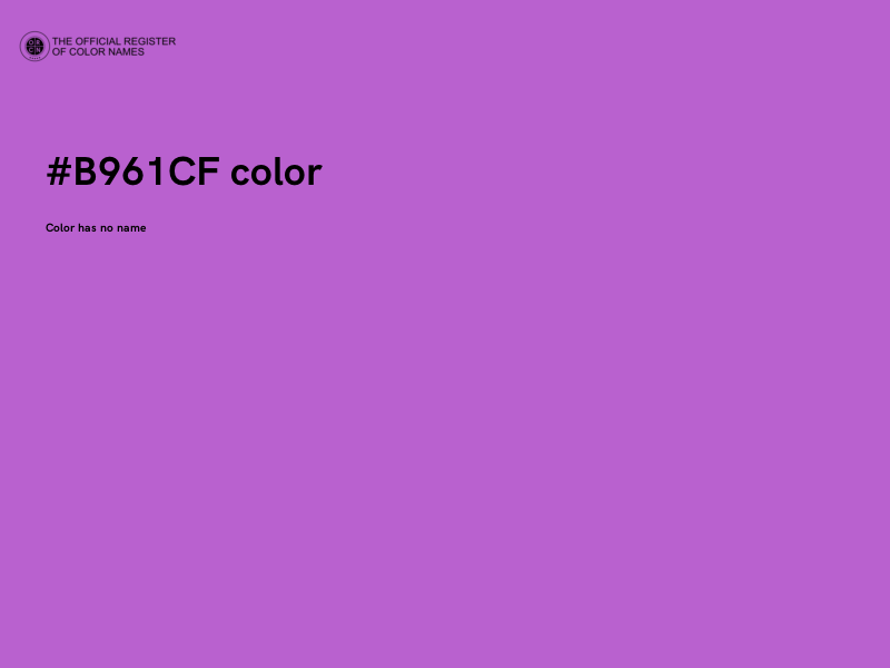 #B961CF color image