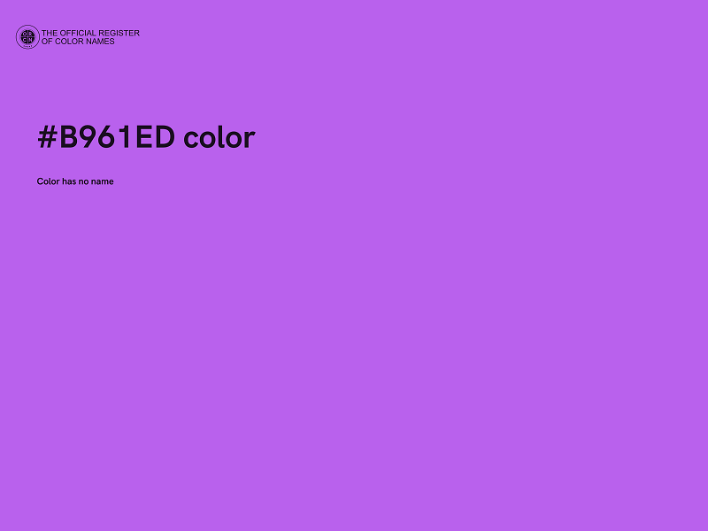 #B961ED color image