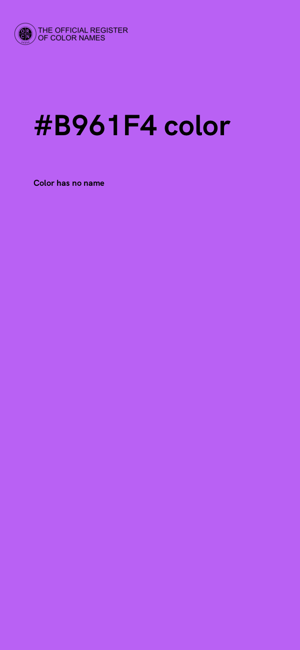 #B961F4 color image