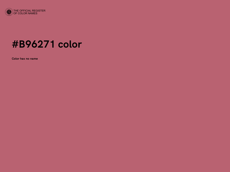 #B96271 color image