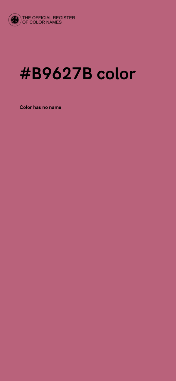 #B9627B color image