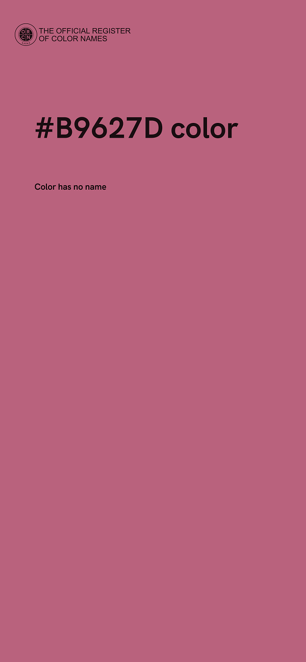 #B9627D color image