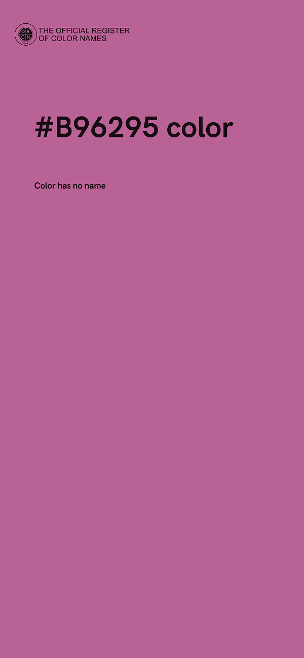 #B96295 color image
