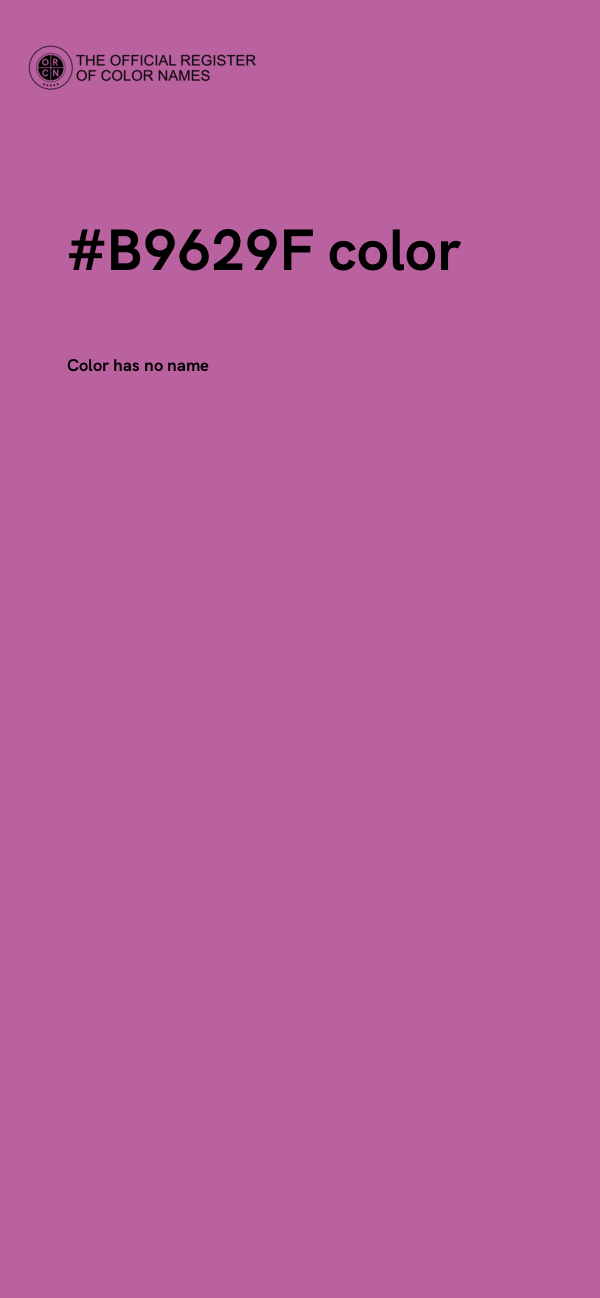 #B9629F color image