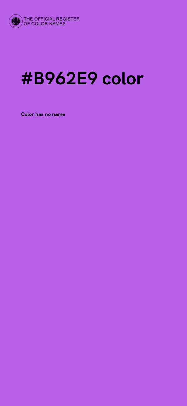 #B962E9 color image