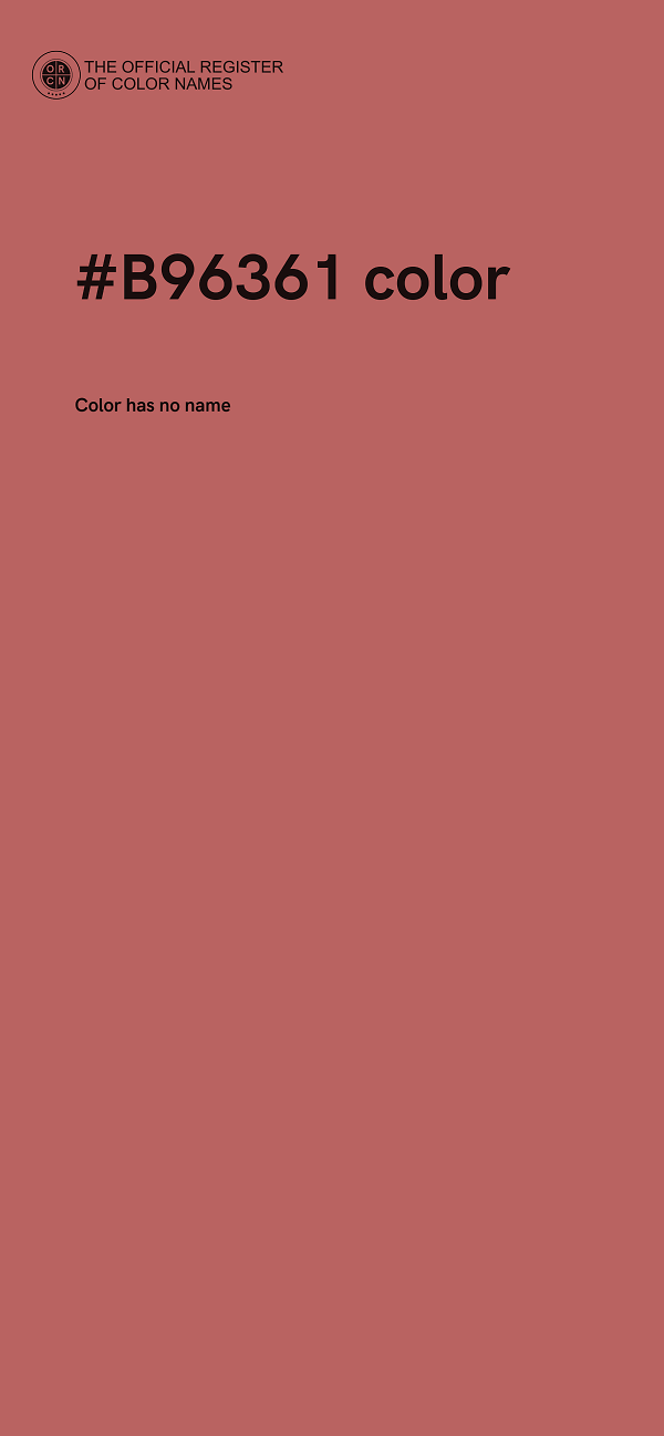#B96361 color image