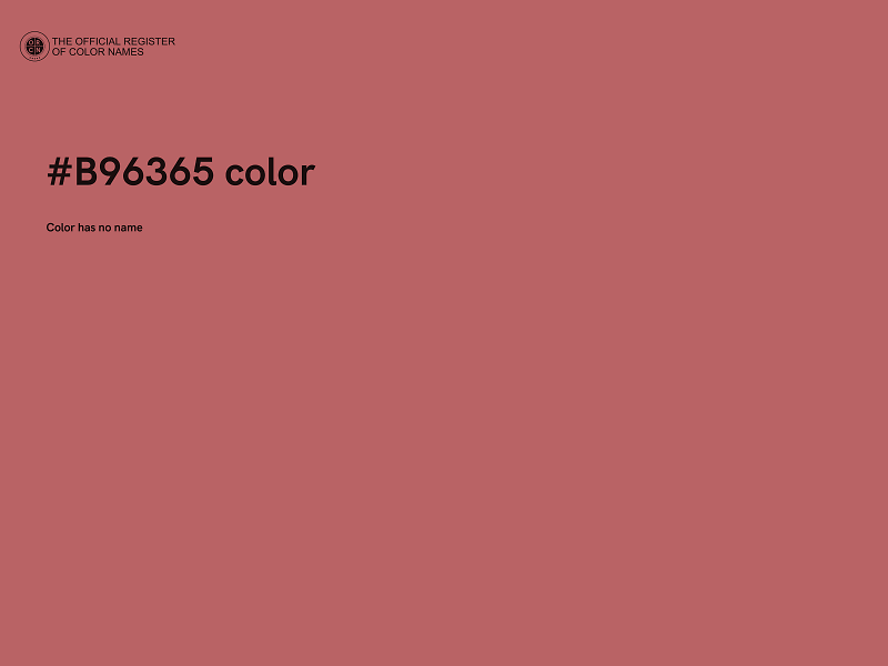 #B96365 color image