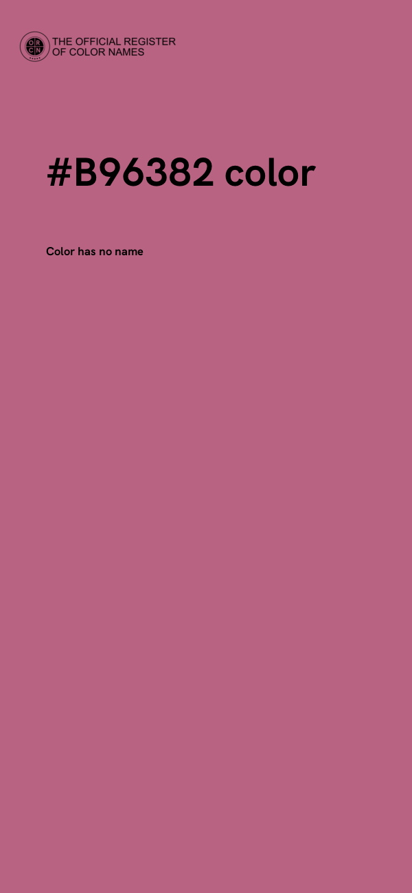 #B96382 color image