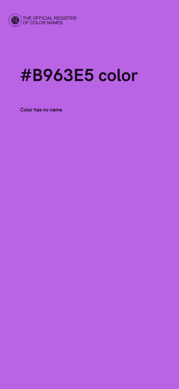 #B963E5 color image