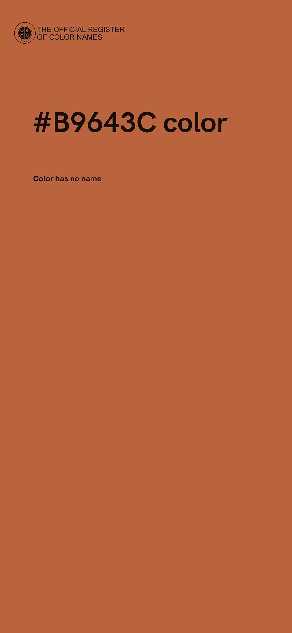 #B9643C color image