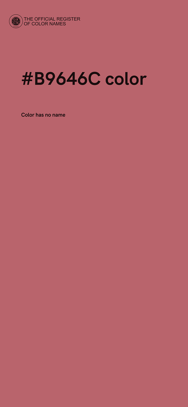 #B9646C color image