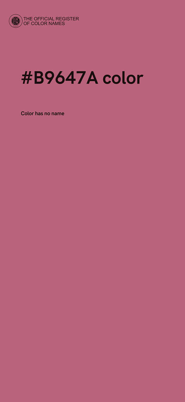 #B9647A color image
