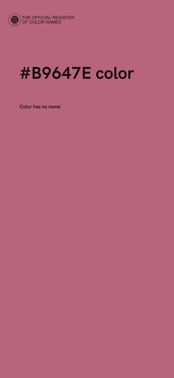 #B9647E color image