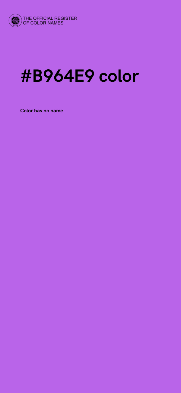 #B964E9 color image