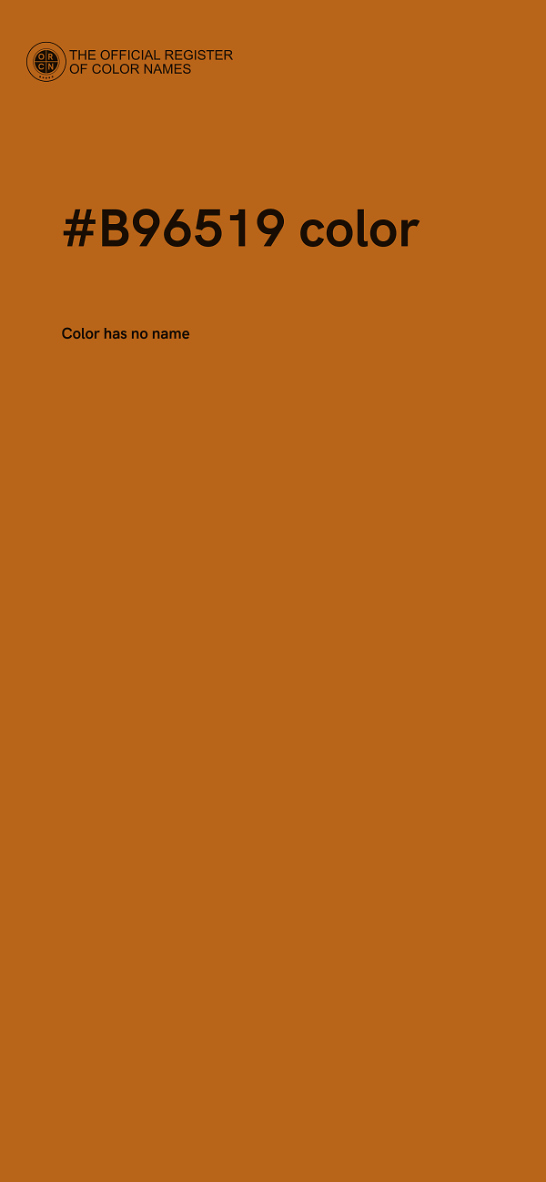 #B96519 color image