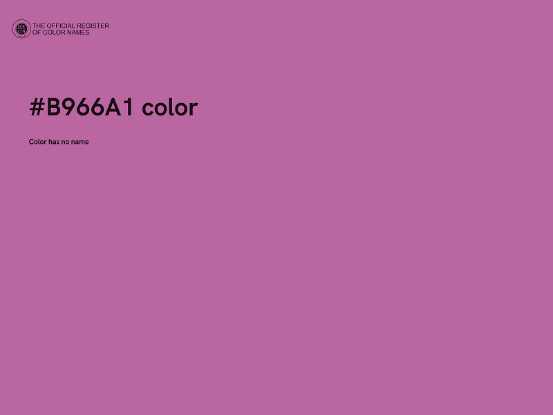#B966A1 color image
