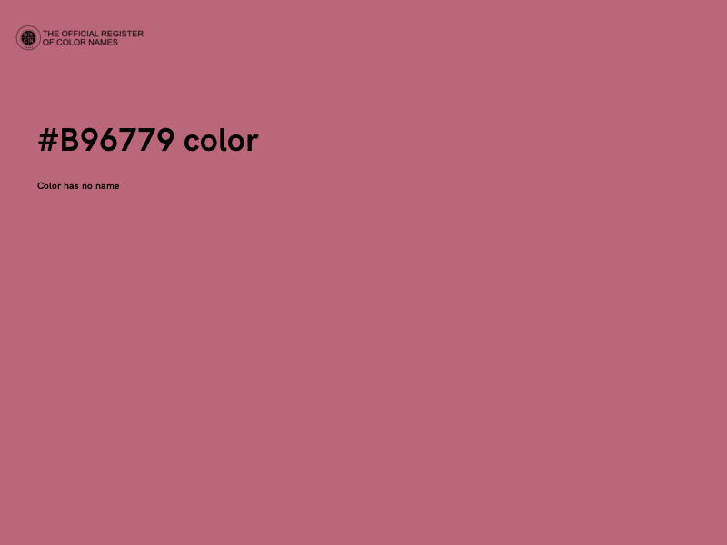 #B96779 color image