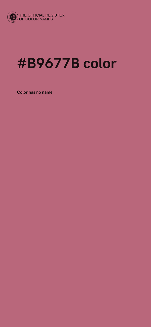 #B9677B color image