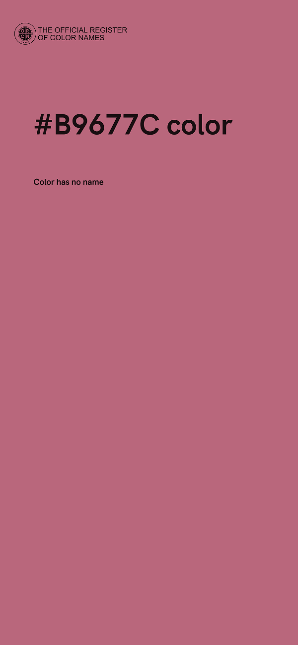 #B9677C color image
