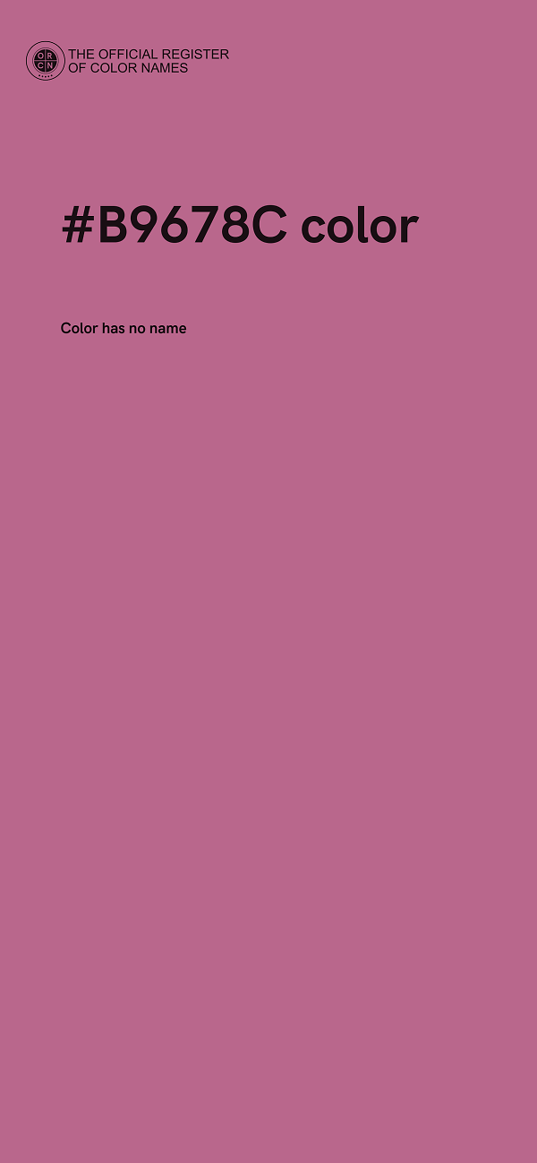#B9678C color image