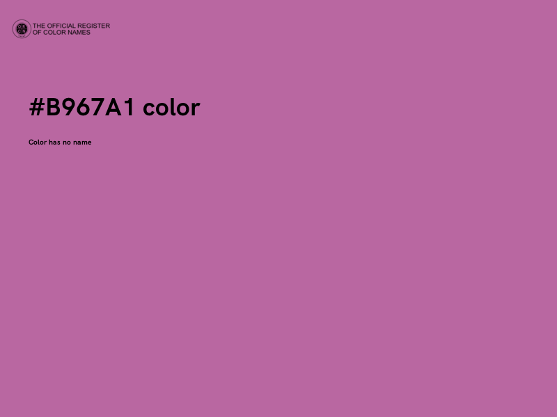 #B967A1 color image