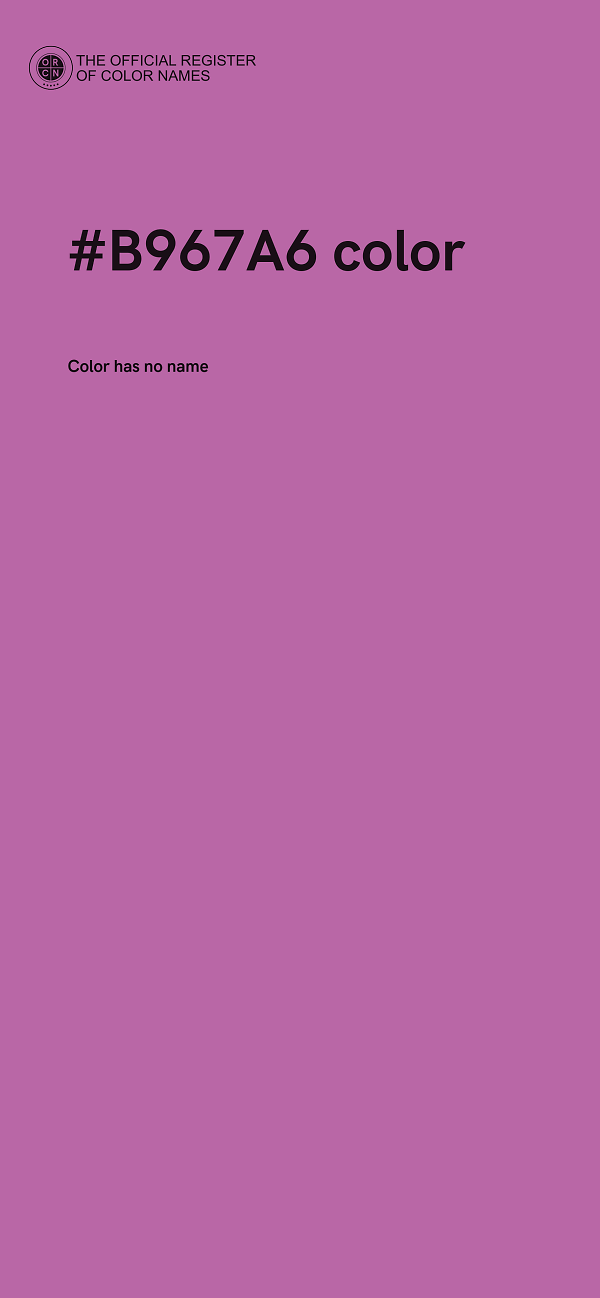 #B967A6 color image