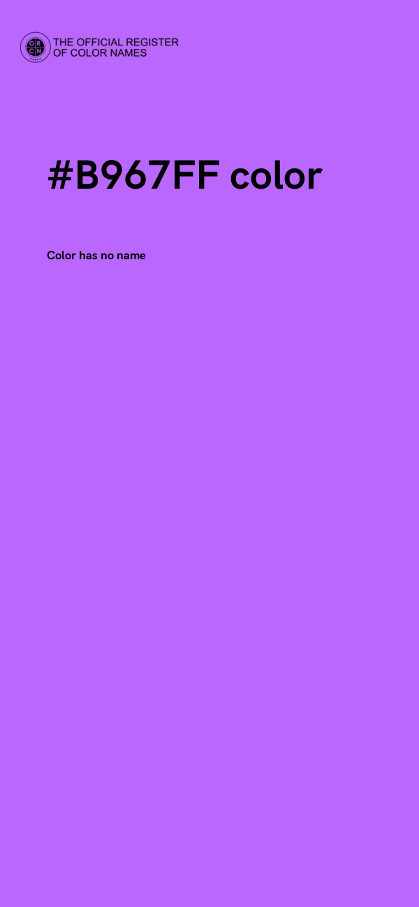 #B967FF color image