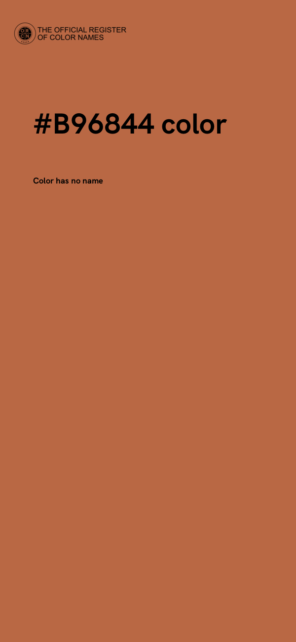 #B96844 color image