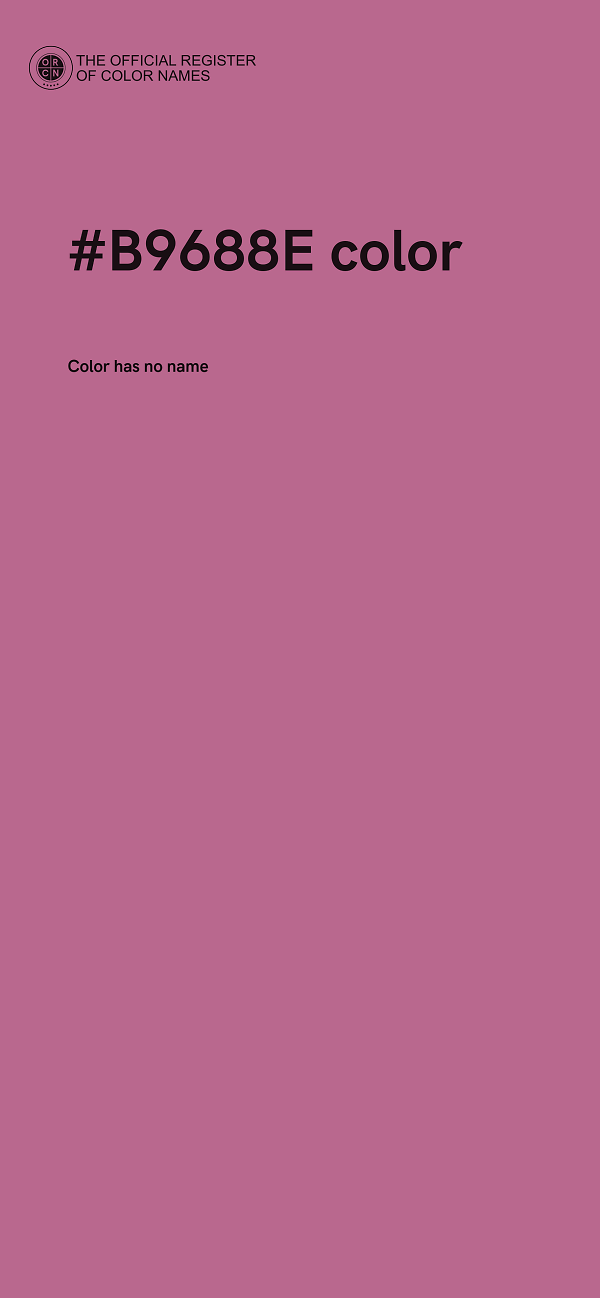 #B9688E color image
