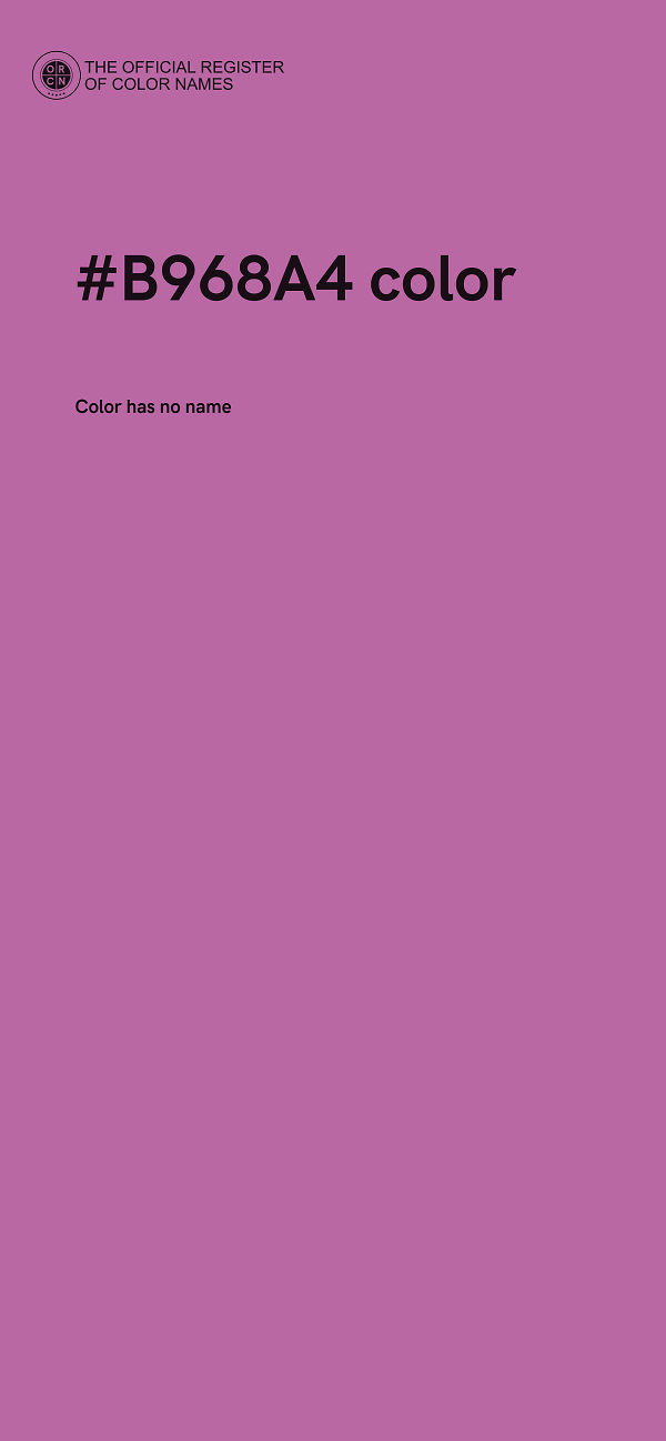 #B968A4 color image