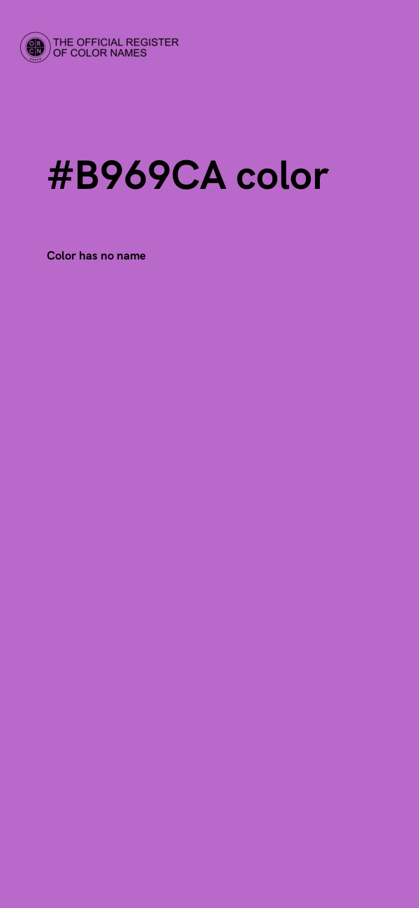 #B969CA color image