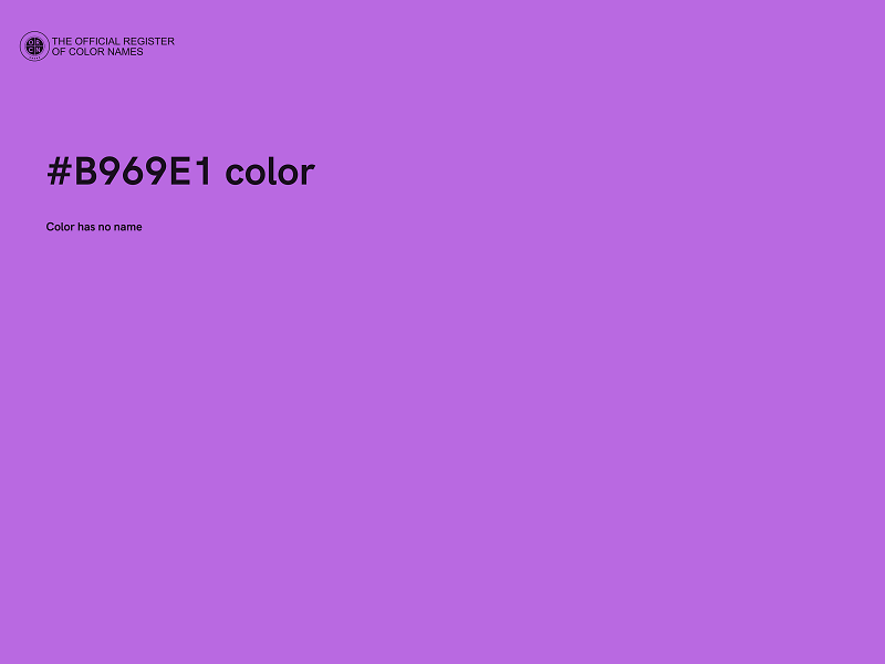#B969E1 color image