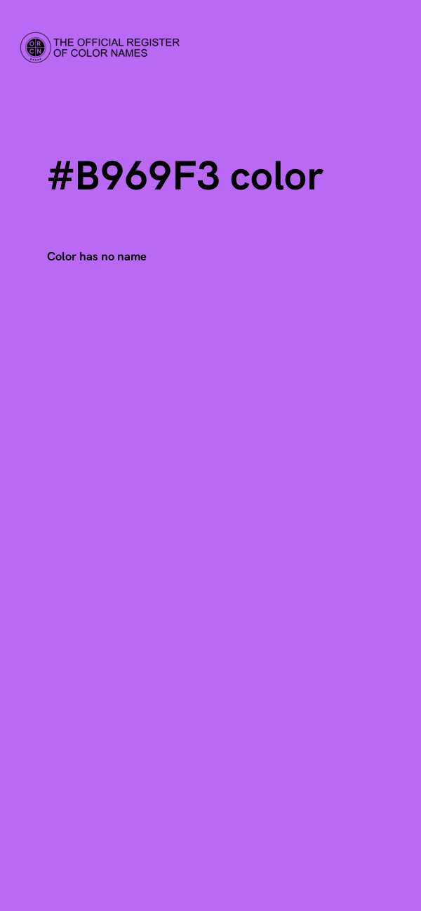 #B969F3 color image