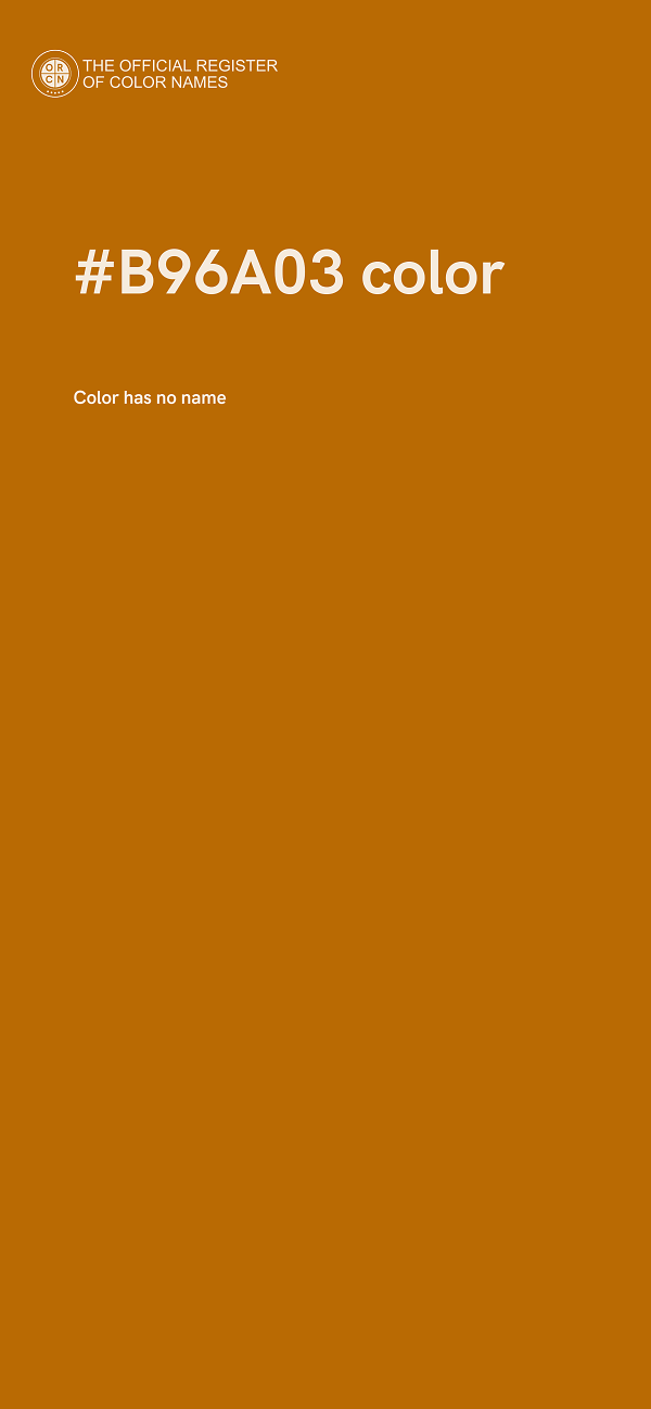 #B96A03 color image